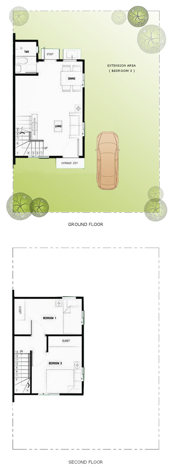 Alli Floor Plan House and Lot in Santa Maria